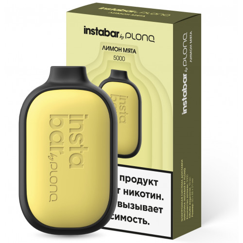 Электронная сигарета Insta bar by Plonq Лимон Мята (Плонг Инстабар)